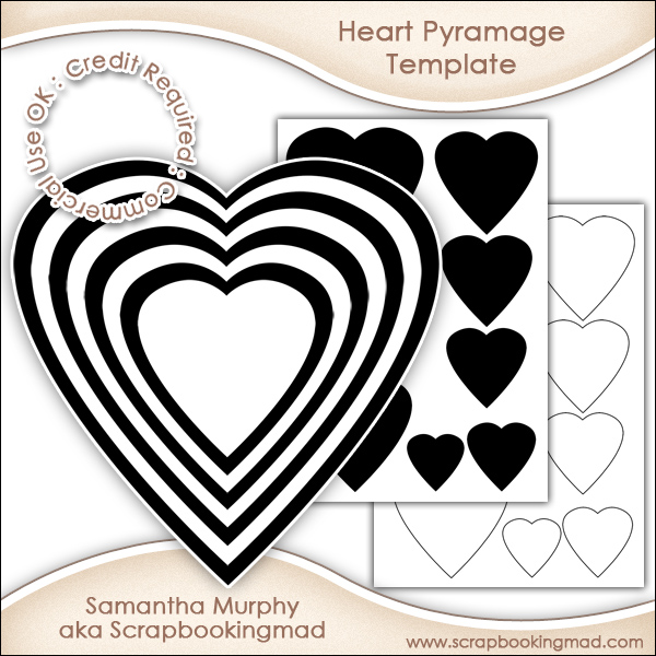 heart pyramage template commercial use ok its free commercial fancy heart template